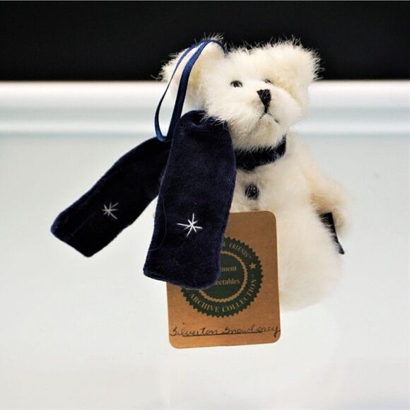 Vintage Boyds Bear Plush Silverton Snowbeary Christmas Ornament Archive Collect - Picture 1 of 8